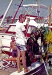 Willie Campbell and Mark Storrsgand aboard the Gulf Stream